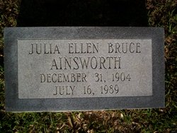 Julia Ellen <I>Bruce</I> Ainsworth 