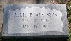 Allie Evelyn <I>Ball</I> Atkinson 