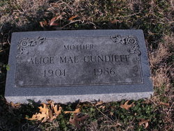Alice Mae <I>Melcher</I> Cundieff 