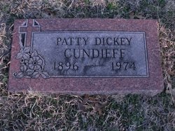 Patricia “Patty” <I>Dickey</I> Cundieff 