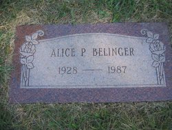 Alice Pauline <I>Gardner</I> Belinger 