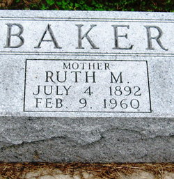 Ruth Maude <I>Sheets</I> Baker 