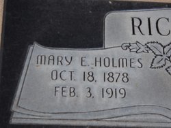 Mary Elizabeth <I>Holmes</I> Richens 