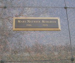 Mary <I>Natwick</I> Meredith 