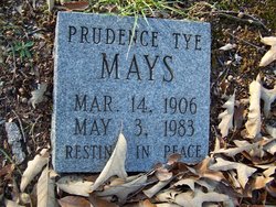 Prudence <I>Tye</I> Mays 