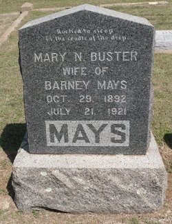 Mary N <I>Buster</I> Mays 