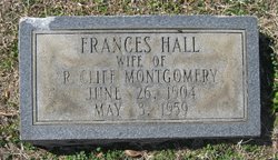 Frances <I>Hall</I> Montgomery 