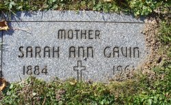Sarah Ann <I>McGee</I> Gavin 