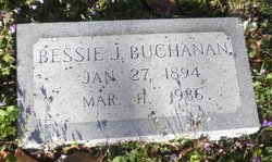 Elizabeth O. “Bessie” <I>Jackson</I> Buchanan 