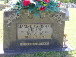 Maxine <I>Randolph</I> Henson 
