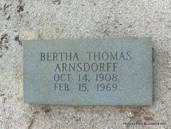 Bertha <I>Thomas</I> Arnsdorff 