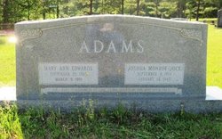 Mary Ann <I>Edwards</I> Adams 