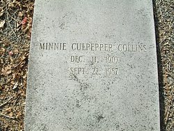 Minnie E. <I>Culpepper</I> Collins 