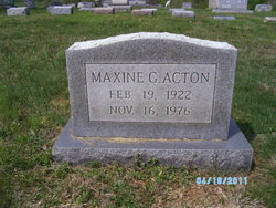 Maxine G Acton 