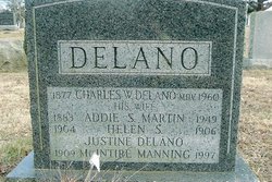 Addie S. <I>Martin</I> Delano 