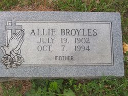 Allie <I>Hall</I> Broyles 