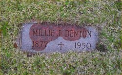 Millie J <I>Elliott</I> Denton 