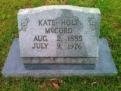 Kate <I>Holt</I> McCord 