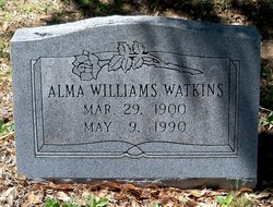 Alma <I>Williams</I> Watkins 