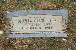 Louella <I>Cargill</I> Cox 