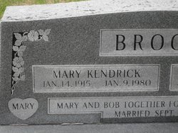 Mary <I>Kendrick</I> Brooks 