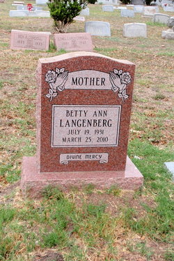 Betty Ann <I>Grohman</I> Langenberg 