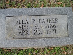 Martha Ella “Ella” <I>Pigford</I> Barker 