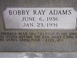 Bobby Ray Adams 