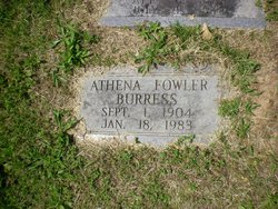 Athena <I>Fowler</I> Burress 