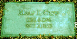 Mary <I>Crowley</I> Crow 