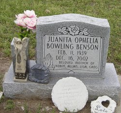 Juanita Ophelia <I>Bowling</I> Benson 