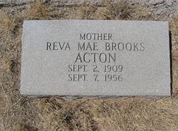 Reva Mae “Dixie” <I>Brooks</I> Acton 