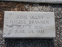 Josie Olliff <I>Hagins</I> Brannen 