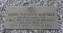 Sgt John Nathan “J. N.” Burgess Sr.