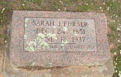 Sarah Jane <I>Sikes</I> Purser 