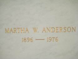 Martha W Anderson 