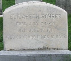 Elizabeth <I>Buckwalter</I> Rohrer 