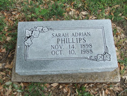 Sarah <I>Adrian</I> Phillips 