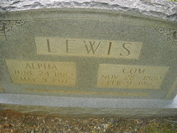 Mary Alpha <I>Watkins</I> Lewis 