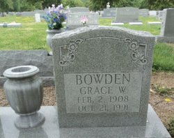 Grace Mae <I>Whitehurst</I> Bowden 