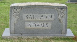 Beatrice Ballard <I>Morgan</I> Adams 