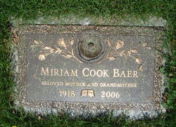 Miriam <I>Cook</I> Baer 