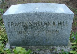 Frances <I>Helmick</I> Hill 