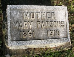 Mary A <I>DeWitt</I> Parsons 