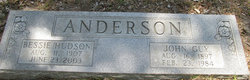 Bessie <I>Hudson</I> Anderson 