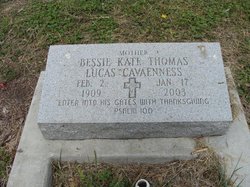 Bessie Kate <I>Thomas</I> Lucas Cavaenness 