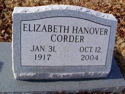 Elizabeth <I>Hanover</I> Corder 