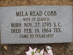 Millacent “Mila” <I>Read</I> Cobb 