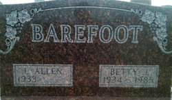 Betty Jane <I>Butler</I> Barefoot 