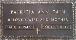 Patricia Ann <I>Arant</I> Cain 